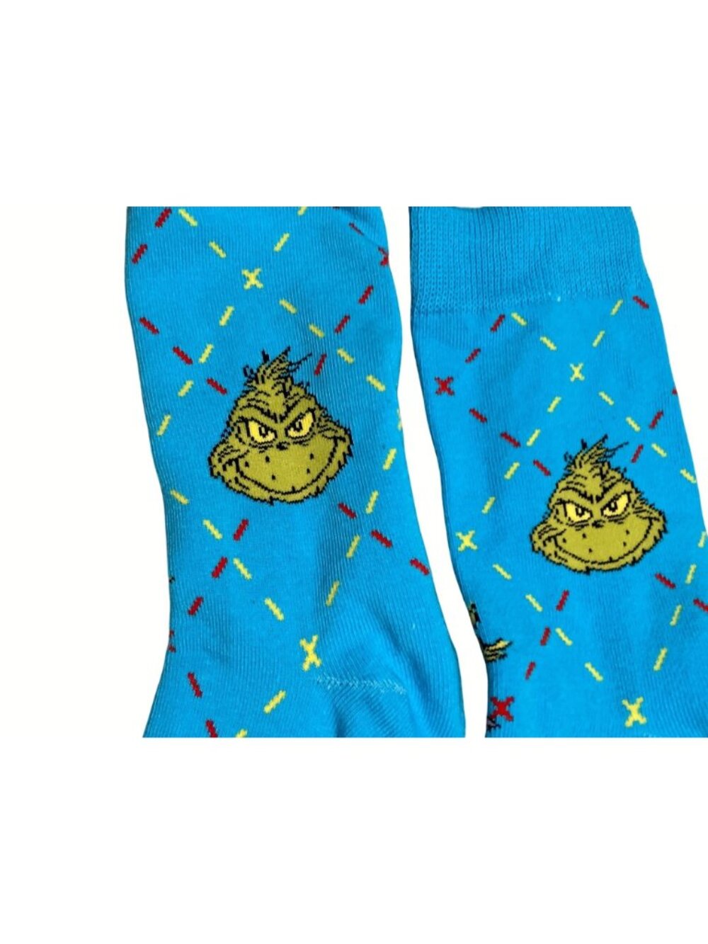 McDonald's Blue Grinch-Themed Socks With Fun Graphics These Socks Stink - Picture 2 of 5